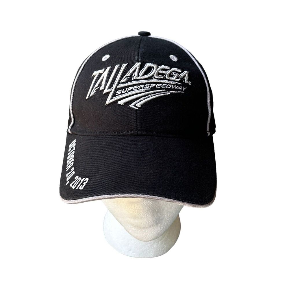Baseball Hat Cap Talladega Superspeedway 2013 Black Adjustable Nascar Racing
